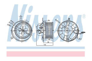 Вентилятор отопителя салона 87032