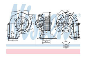 Вентилятор отопителя салона 87049