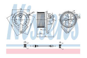Вентилятор отопителя салона 87052