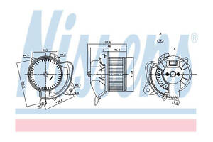 Вентилятор отопителя салона 87243