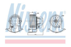 Вентилятор отопителя салона 87271
