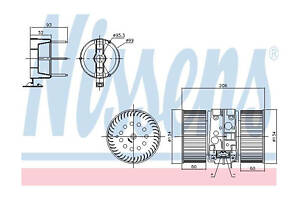 Вентилятор отопителя салона 87356