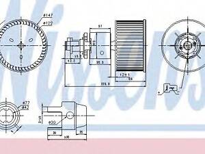 Вентилятор отоплення NISSENS 87149 на AUDI 500 (44, 44Q, C3)