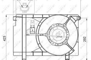 Вентилятор радиатора, CHEVROLET Aveo 03-