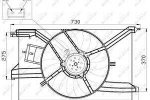 Вентилятор радиатора, OPEL VAUXHALL Signum 05-