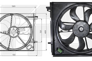 Вентилятор радиатора (в сборе)