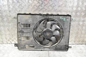 Вентилятор радиатора 8 лопастей в сборе с диффузором (дефект) For
