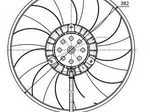 Вентилятор радіатора Audi A6 06-