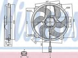 Вентилятор радиатора Citroen C4