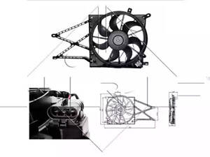 Вентилятор радиатора на Astra G, Zafira