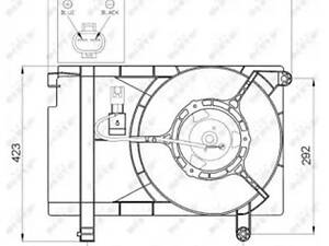 Вентилятор радиатора на Aveo, Nubira