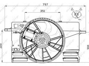 Вентилятор радиатора на C30, C70, S40