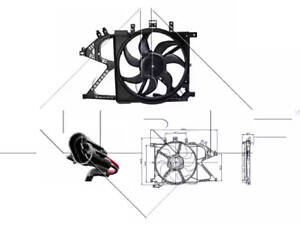 Вентилятор радіатора на Corsa C