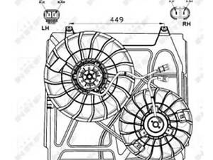 Вентилятор радіатора на Sorento
