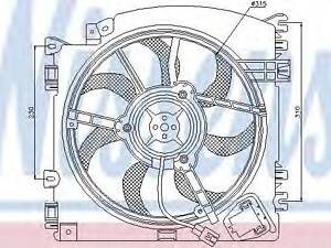 Вентилятор радіатора NISSENS 85598 на RENAULT MODUS / GRAND MODUS (F/JP0_)