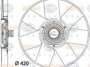 вентилятор радіатора RENAULT 8200660117 VAUXHALL MOVANO Mk II (B) Chassis/Cab