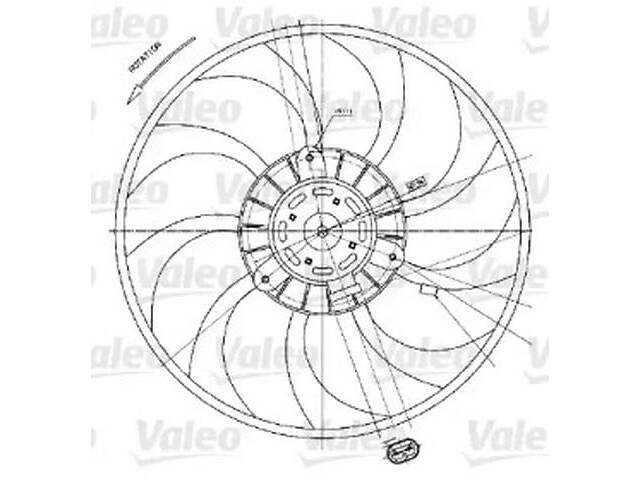 Вентилятор радиатора VALEO
