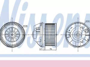 Вентилятор салону C-MAX, Focus, Galaxy, Kuga, Mondeo, S-MAX