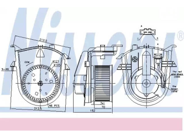 Вентилятор салона NISSENS
