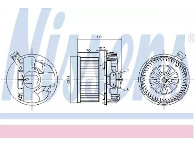 Вентилятор салона NISSENS