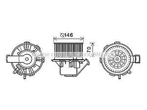 Вентилятор салону (вир-во AVA)