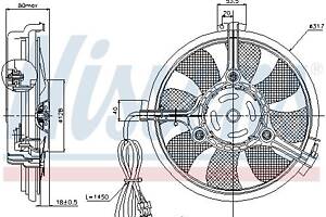 Вентилятор VW SHARAN (7M_) / AUDI A4 B5 (8D2) / AUDI A6 C5 (4B5) 1991-2010 г.