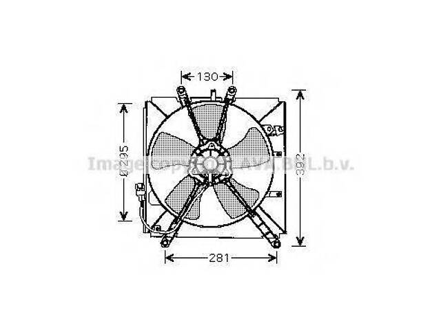 Вентилятор AVA QUALITY COOLING TO7512 на TOYOTA COROLLA Wagon (__E11_) - Фото 1