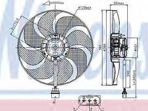 Вентилятор (комплект) NISSENS 85690 на VW POLO (9N_)