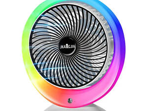 Вентилятор портативный Mini fan VU-04 JKJ-103 c LED RGB подсветкой Type-C