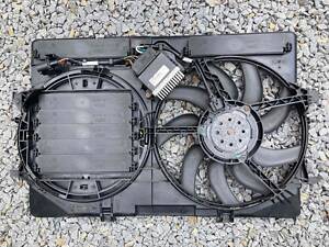 Вентилятор радиатора кондиционера Audi A4 B8, A5 B8, 2.0 TDI 8K0121003Q Valeo 8K0959501F (2011-2015) Оригинал