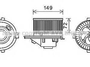 Вентилятор салону AVA QUALITY COOLING AI8378 на SEAT CORDOBA седан (6K1, 6K2)
