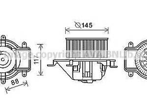Вентилятор салону AVA QUALITY COOLING PE8390 на PEUGEOT 5008