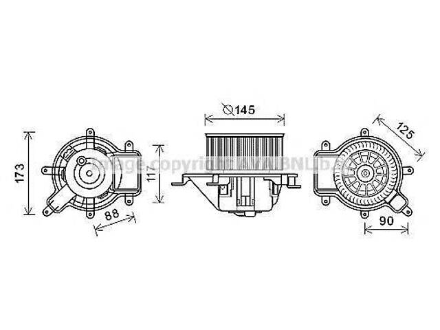 Вентилятор салону AVA QUALITY COOLING PE8390 на PEUGEOT 5008 - Фото 1