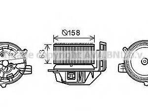 Вентилятор салону AVA QUALITY COOLING RT8585 на RENAULT SCÉNIC II (JM0/1_)