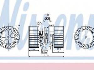 Вентилятор салону BMW 5 (вир-во Nissens) NISSENS 87114 на LAND ROVER RANGE ROVER Mk III (LM)