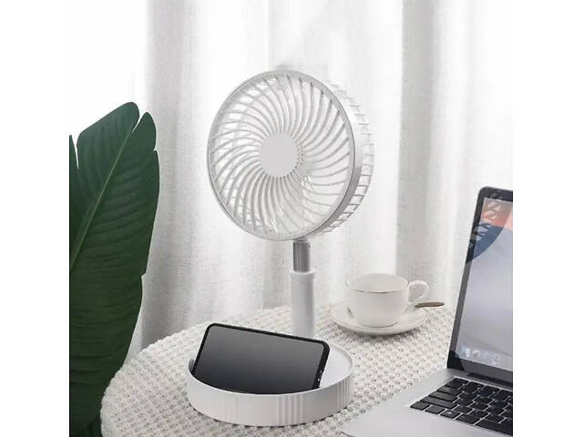 Вентилятор телескопический Sten FH-2058 Li-ion 2x18650 1200 mAh Белый (30151426) - Фото 5