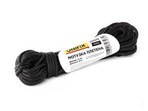 Веревка плетеная Unifix 5мм x 20м черная (699579)