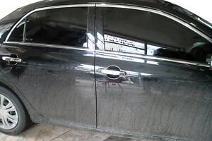 Верхняя окантовка стекол (4 шт, нерж) для Toyota Corolla 2007-2013 гг