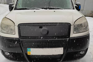 Верхняя зимняя накладка на решетку Глянцевая для Fiat Doblo I 2005-2010 гг