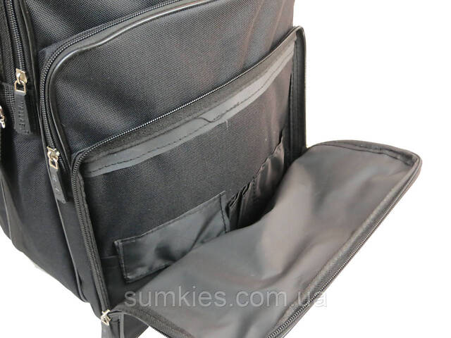 Вертикальна чоловіча сумка, портфель Wallaby 2281 чорна - Фото 8