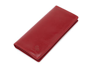Вертикальное женское портмоне GRANDE PELLE 11555 Красный