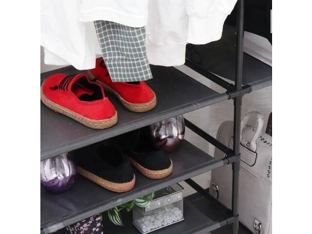 Вішак для одягу 86/43/173 Simple Coat Rack Double Row / Вішалка з полицями - Фото 5