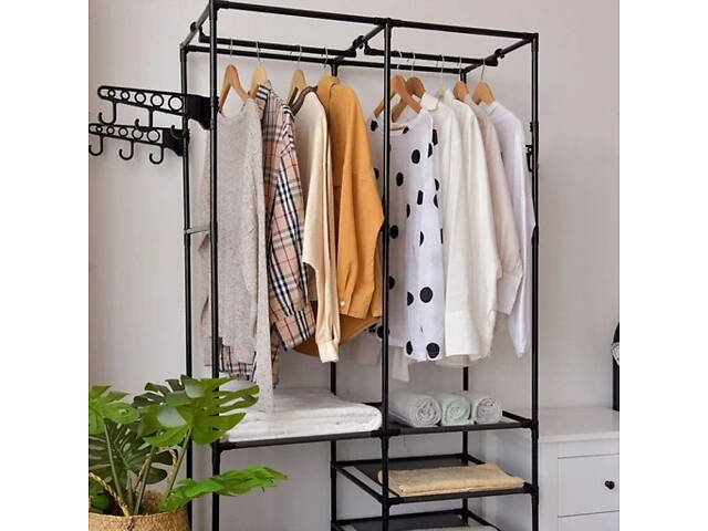 Вішак для одягу 86/43/173 Simple Coat Rack Double Row / Вішалка з полицями - Фото 2