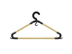 Вішалка для одягу Eurogold ASK-4303 20х43 см 3 шт/уп бежева