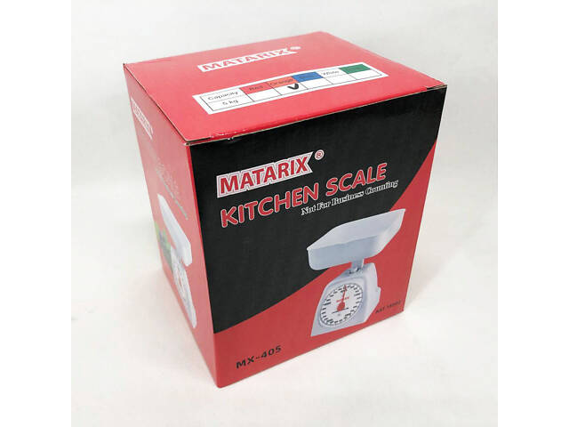 Ваги кухонні механічні MATARIX MX-405 5 кг, Ваги для кухні для продуктів. Колір: оранжевий - Фото 3