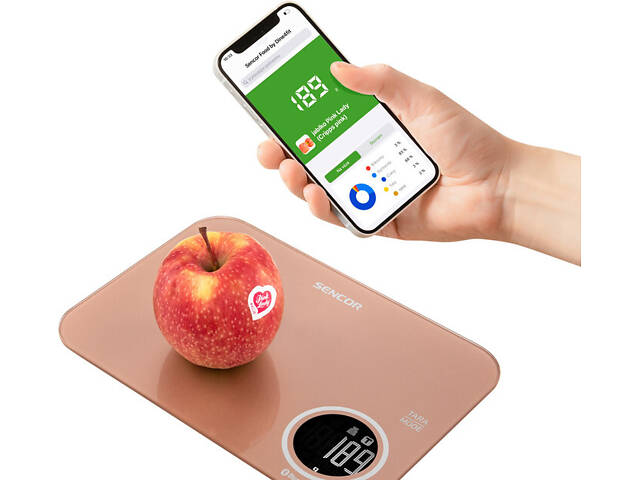 Ваги кухонні Sencor SKS7076GD 5 кг золотисті - Фото 7