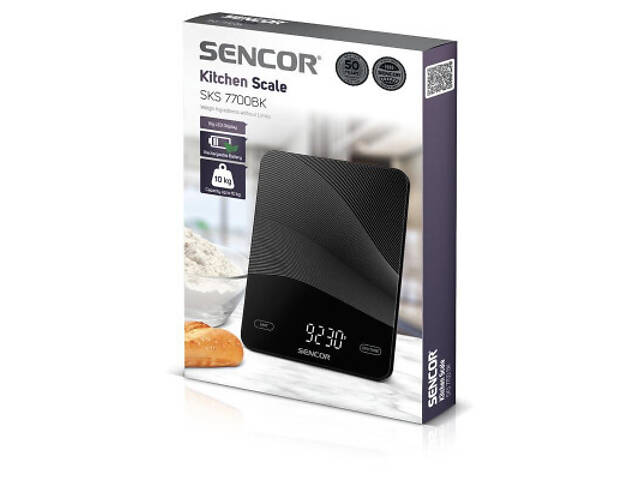 Весы кухонные Sencor SKS7700BK - Фото 4