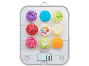 Ваги кухонні Tefal Optiss Cake Pops BC50D4V0 5 кг сріблясті