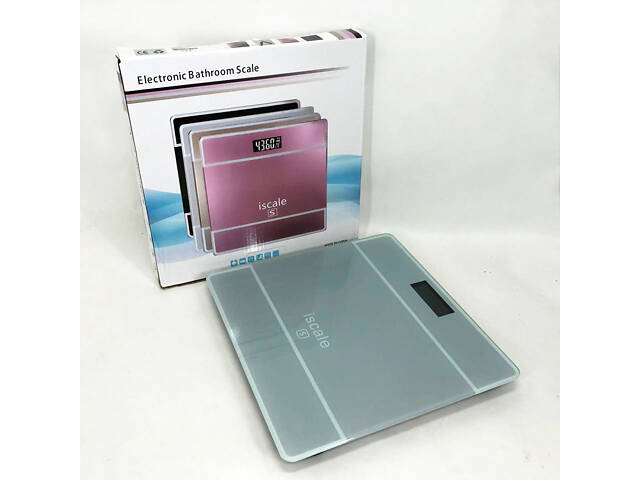 Ваги підлогові електронні iScale 2017D 180кг (0,1кг), з температурою. Колір: білий. - Фото 2