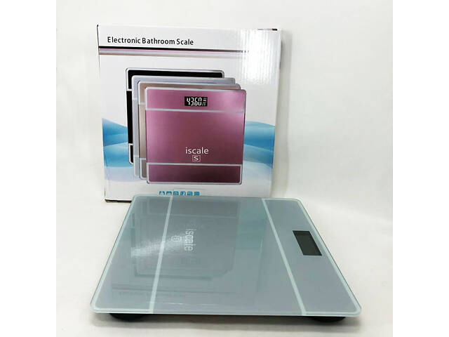 Ваги підлогові електронні iScale 2017D 180кг (0,1кг), з температурою. Колір: білий. - Фото 3